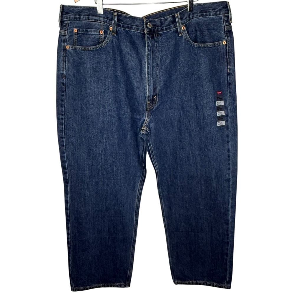 Levi's Big & Tall Dark Wash 550 Relaxed Blue Jeans 44 x 29 NWT Cotton Waterless